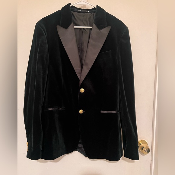 Zara Velvet Blazer - Picture 1 of 5